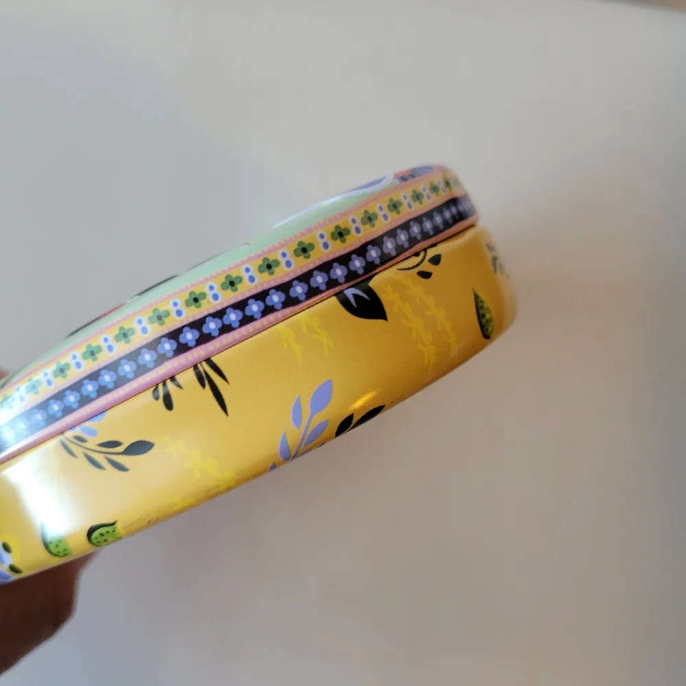 Brighton Heart-Shaped Tin ~ Pretty Boho Floral Pattern ~ VGUC